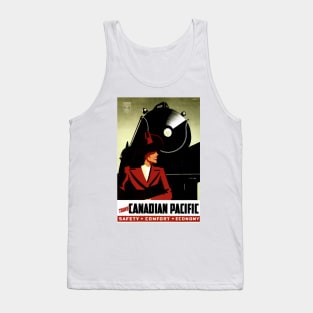 Travel Canadian Pacific Safety Comfort Economy Vintage Railway Tank Top